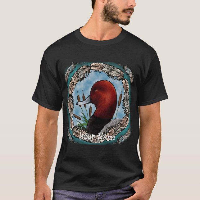 Rödhuvad anka t-shirt (Framsida)