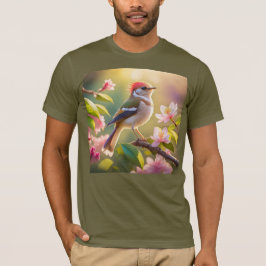 Rödhuvad Buffbröstad Sångare Fantasifågel T Shirt