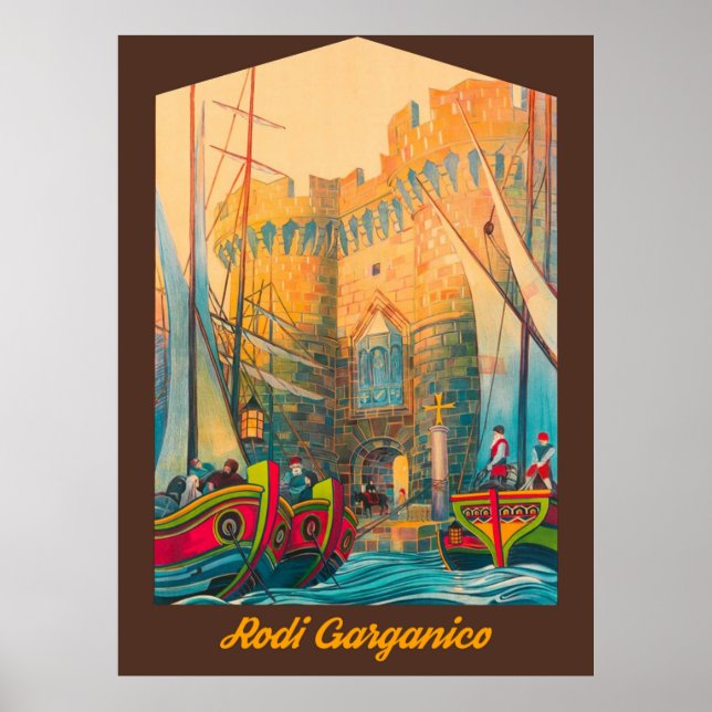 Rodi Garganico, Italien Poster (Framsidan)