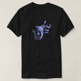 Rodin i blått t shirt