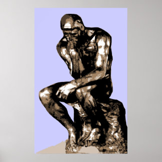 Rodin "Thinker" - Canvas Poster