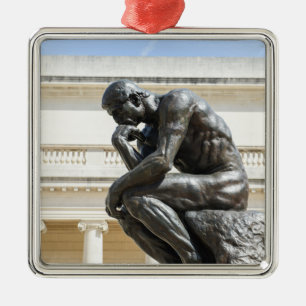 Rodin Thinker Statue Julgransprydnad Metall