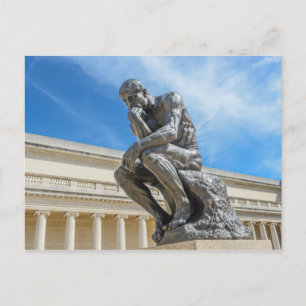 Rodin Thinker Statue Vykort