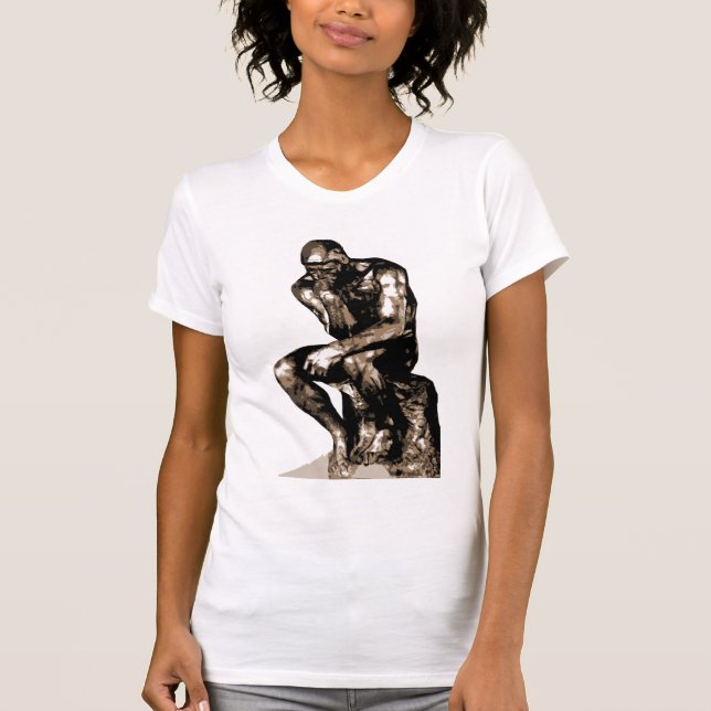 Rodin "Thinker" - T-Shirt (Framsida)