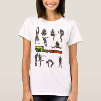 Rodin's The Non-Thinker Statue Collage T Shirt