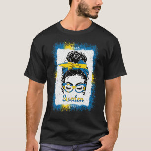 Rödis tjej Sverige flagga Svensk herr & dam & barn T Shirt