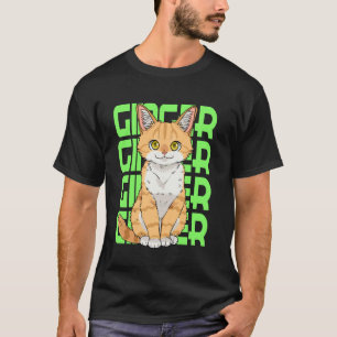 Rödkattuppskattelsedagen Söt randig kattunge sept T Shirt