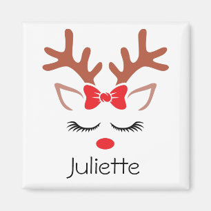 Rödknä från den grå julklappen Rundens röda knä Magnet