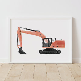 Rödknarkontraktering - barn, rumsdekoration poster