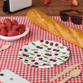 Rödkörsbär, Mönster av körsbär, Löv, frukt