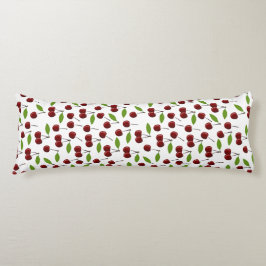 Rödkörsbär, Mönster av körsbär, Löv, frukt Kroppskudde