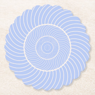 Rödkräm med latinsk lilax spiral snigel fibonacci underlägg papper