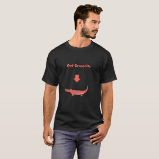 Rödkrokodil, rolig t-shirt T-Shirt