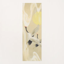 Rödkronad Crane i kinesiska Stil