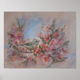 Rödkronad kungssångare poster