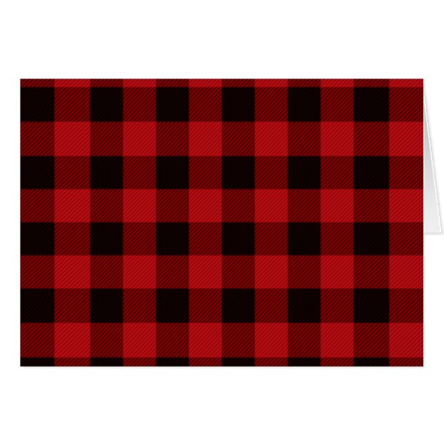 Rödlad land hälsningskort (Framsidan Horizontal)