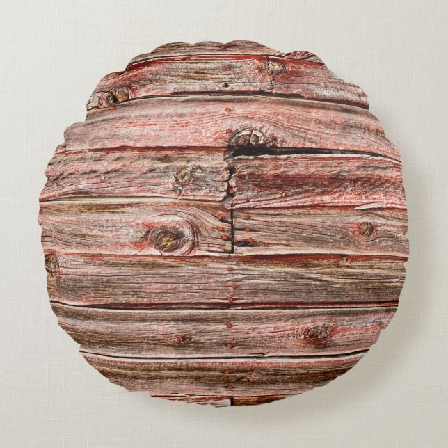 rödladukudde rund kudde (Framsidan)