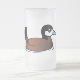 Rödlätt anka frostat ölglas