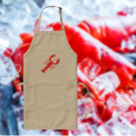 rödlobster långt förkläde