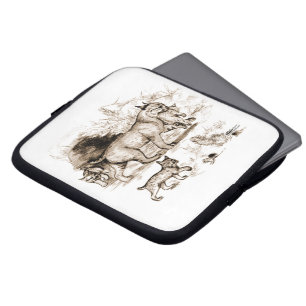 Rödlofamiljen Laptop Fodral
