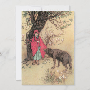 Rödluvan av Warwick Goble Inbjudan