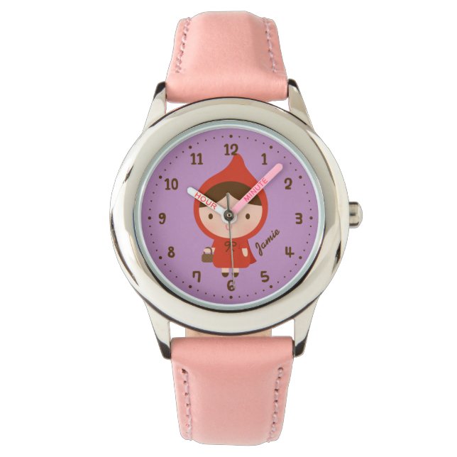 Rödluvan historia Flickor Personlig Armbandsur (Framsida)