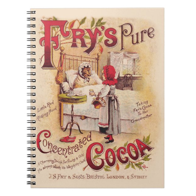 Rödluvan Kakao Anteckningsbok Med Spiral (Framsidan)