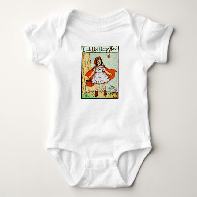 Rödluvan Vintage Söt T Shirt (Framsida)