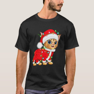 Rödlynx julbelysning Tomte kostym Söt T Shirt