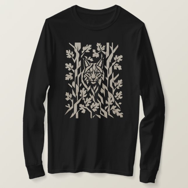 Rödlynx Skogsvilda Grafik T Shirt (Design framsida)