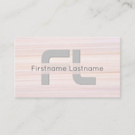 Rödmarmor, yta elegant, monogramremsor visitkort