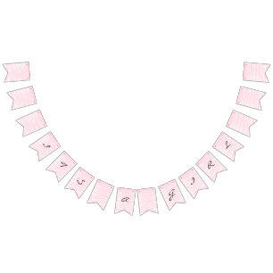 "Rodna det rosa" Buntingbanret Vimplar