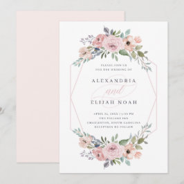 Rodna geometrisk blommigt | som för rosor och för inbjudningar