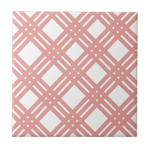Rodna Gingham för rosor Kakelplatta