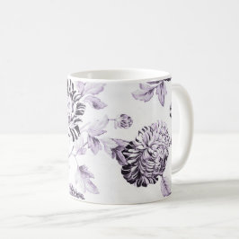 Rodna mullbärsträd- & vitvintage blom- Toile No.2 Kaffemugg