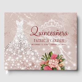 Rodna quinceanera för klänning för gästböcker