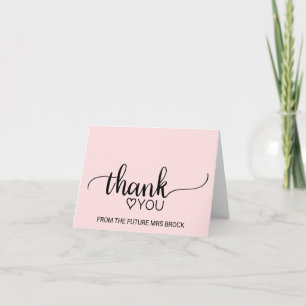 Rodna rosa Calligraphymöhippatack Tack Kort