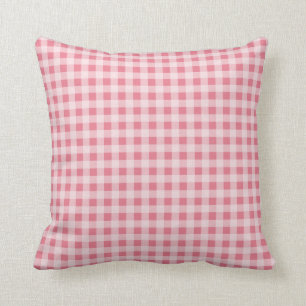 Rodna rosa Gingham Kudde