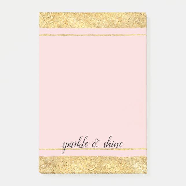 Rodna rosa guld post-it block (Framsida)