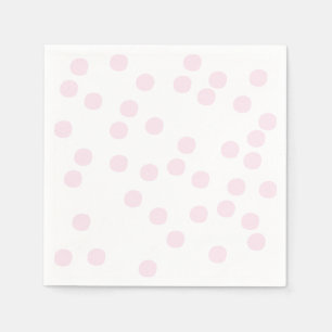 Rodna rosa konfettiar/Polkadots Pappersservett
