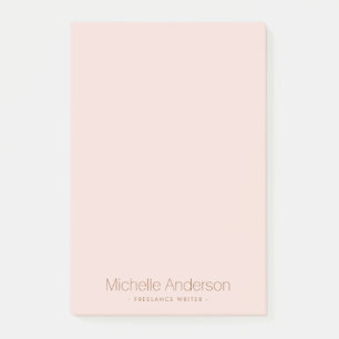 Rodna rosa moderiktig minimalist mode post-it block