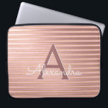 Rodna rosa- och guldrandMonogram flickaktigt<br><div class="desc">Rodna rosa- och Fauxguld omkullkastar det eleganta Monogramfodral för randar. Detta fodral kan skräddarsy för att inkludera ditt initialt och förnamn.</div>