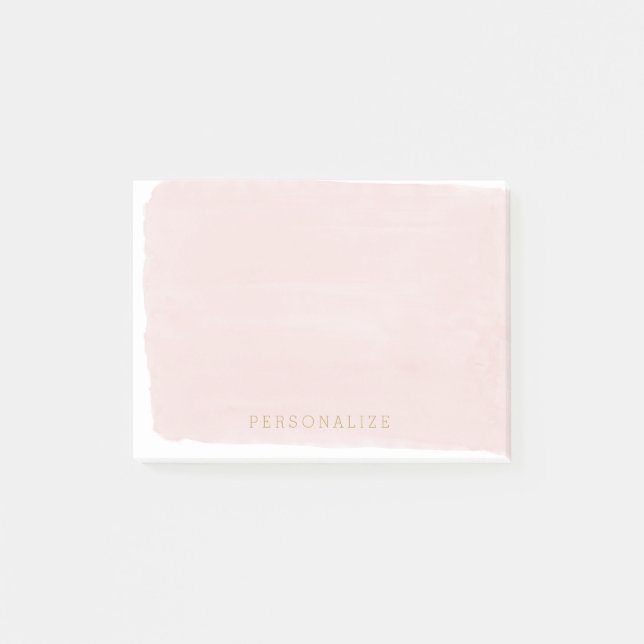 Rodna rosa vattenfärg post-it block (Framsida)