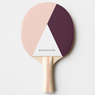 Rodna rosor för elegant & burgundy geometriska pingisracket