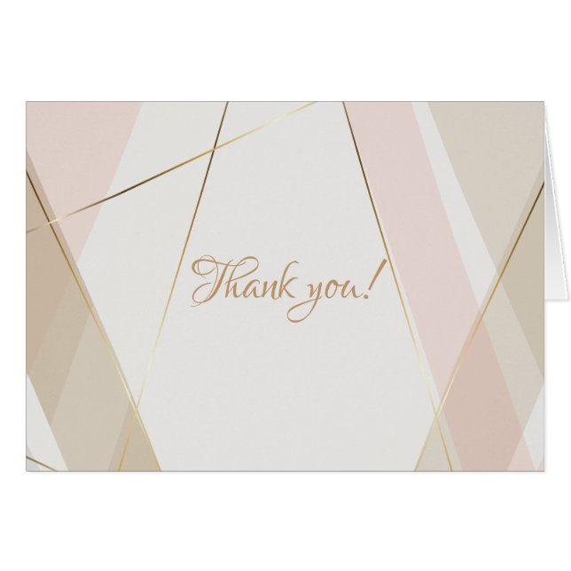 Rodna Sand för samtidaa moderna geometriska randar Hälsningskort (Framsidan Horizontal)