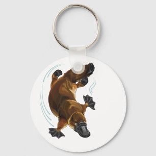 Rödnäbbad platypus nyckelring
