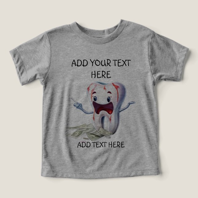 Rödnäbbad tandnoting t shirt (Design Framsida)