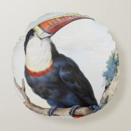 Rödnäbbad Toucan (1748) av Aert Schouman Rund Kudde