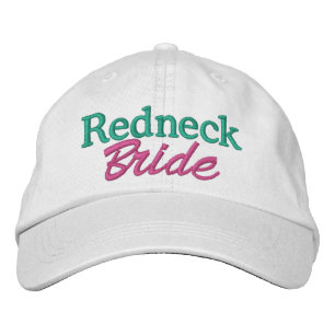 Rödnackad Bröllop - Bride - Kap av SRF Broderad Keps