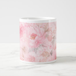 Rodnad Blomning Akvarell Blomma Jumbo Mugg